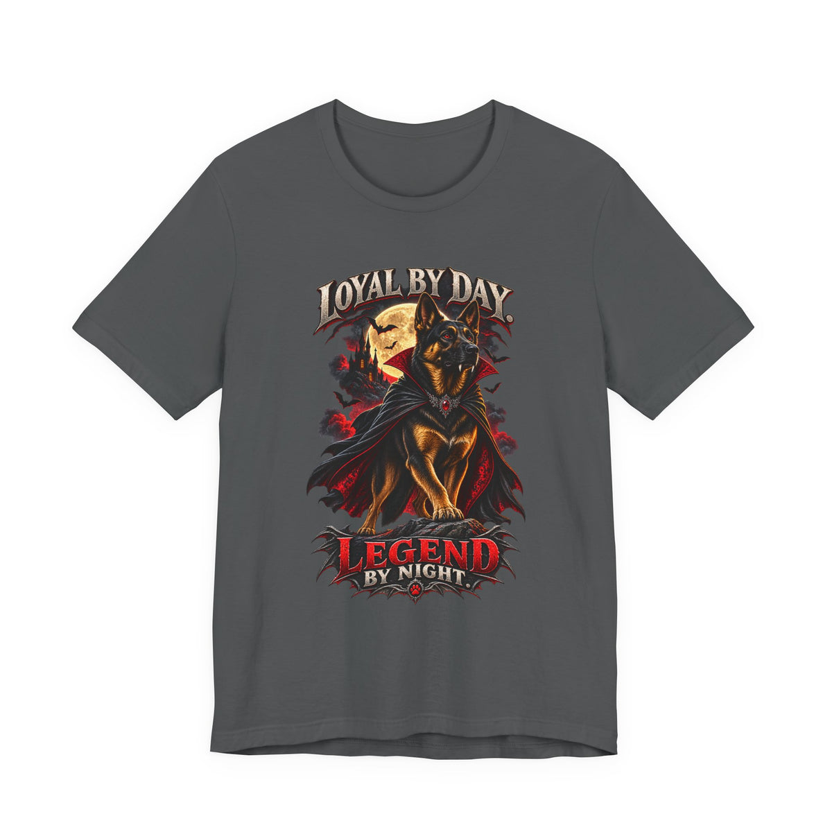 German Shepherd Loyal by Day Legend by Night Halloween T-Shirt