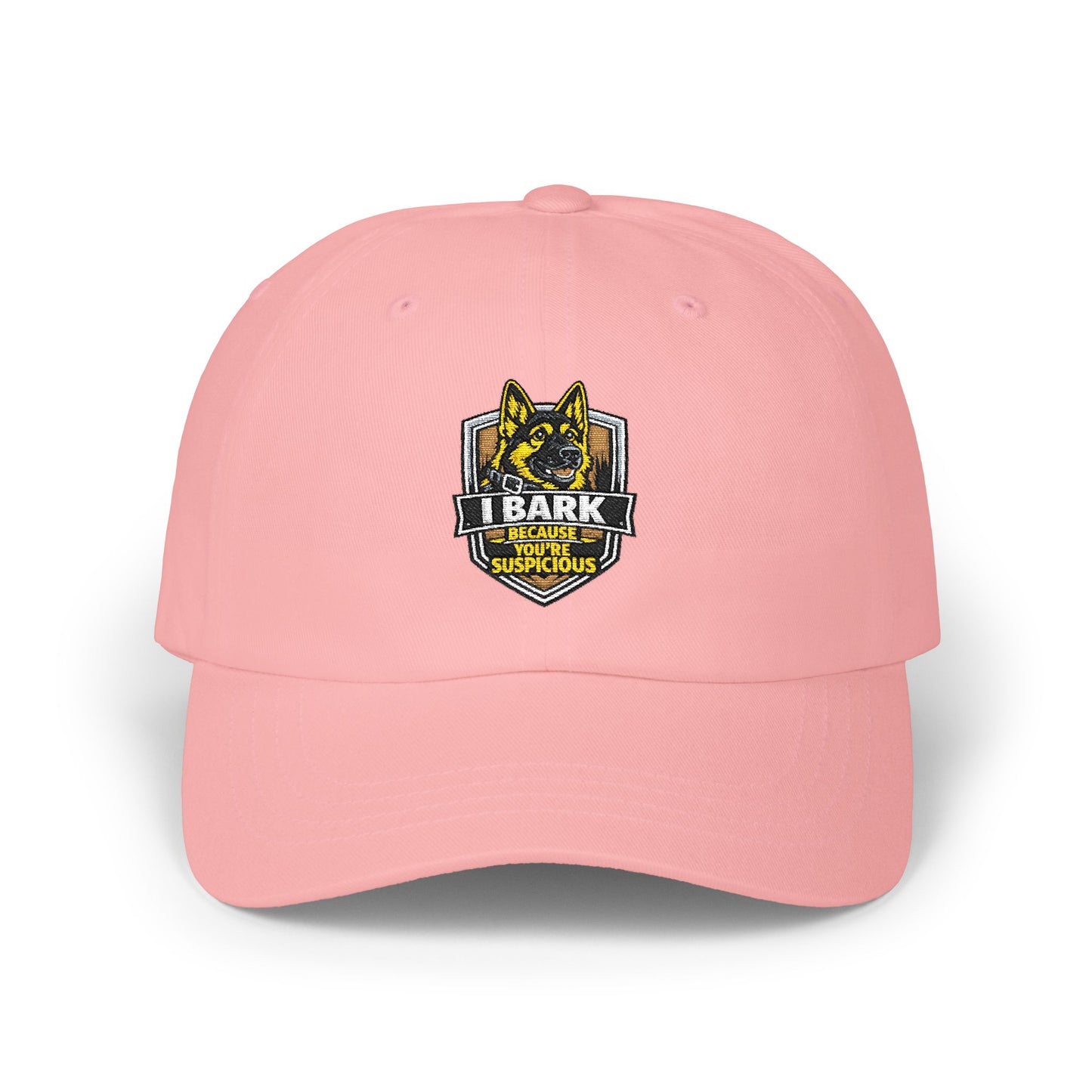 Dad Cap — "Bark If I’m Obedient" German Shepherd Embroidered Hat