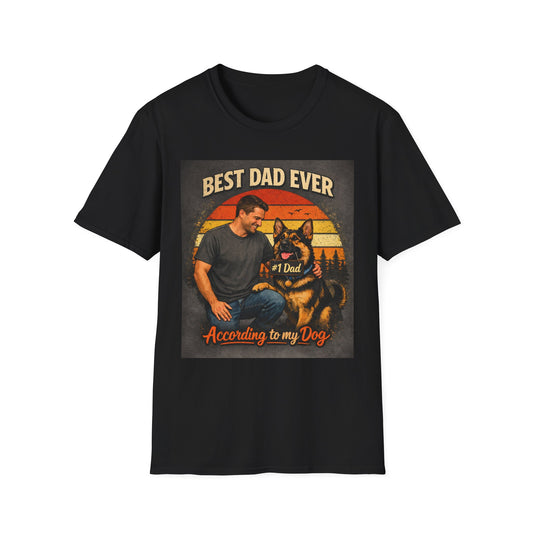 Best Dad Ever German Shepherd T-Shirt | Dog Dad Shirt | Gift for German Shepherd Owners