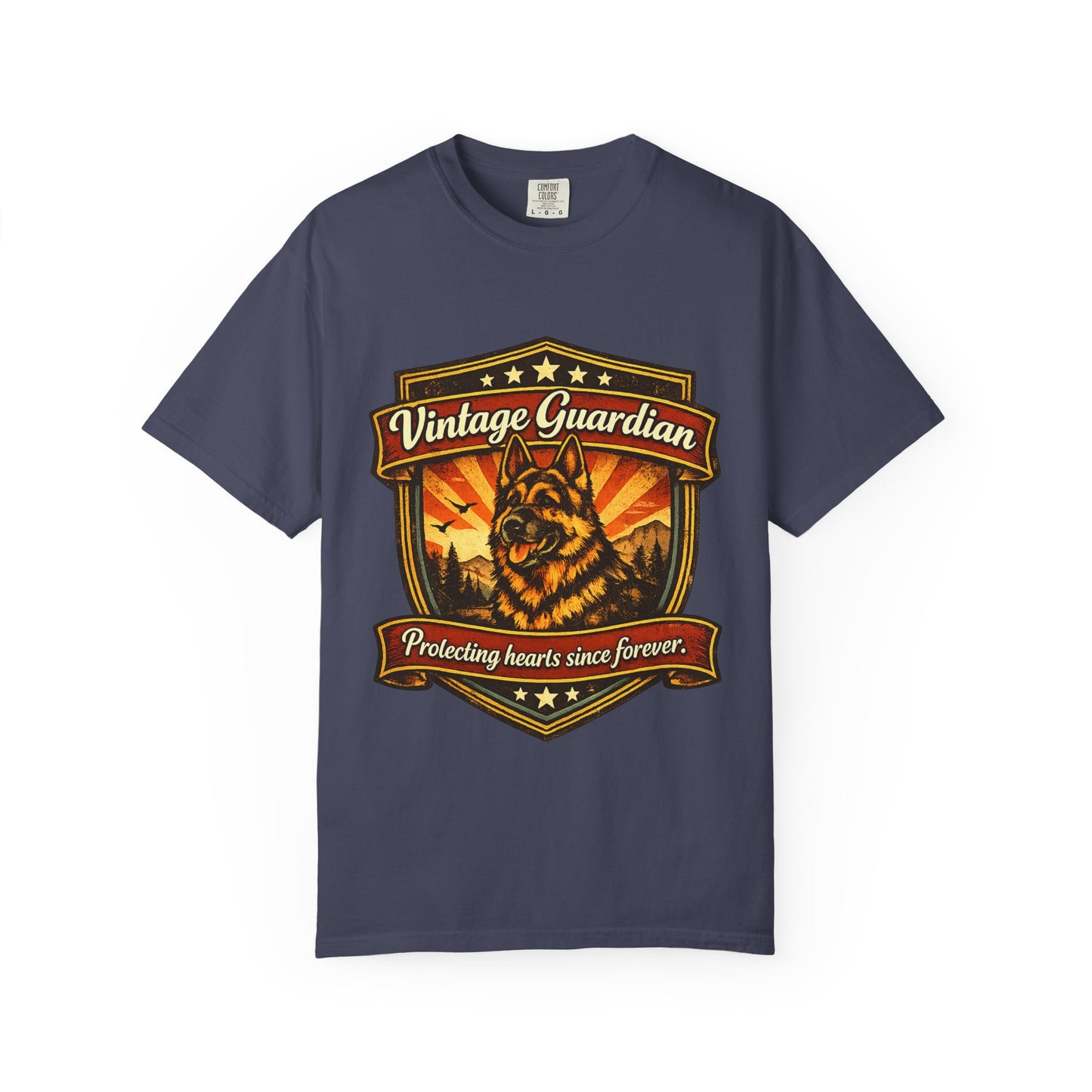 Vintage Guardian T-Shirt | Protecting Hearts Since Forever German Shepherd Shirt