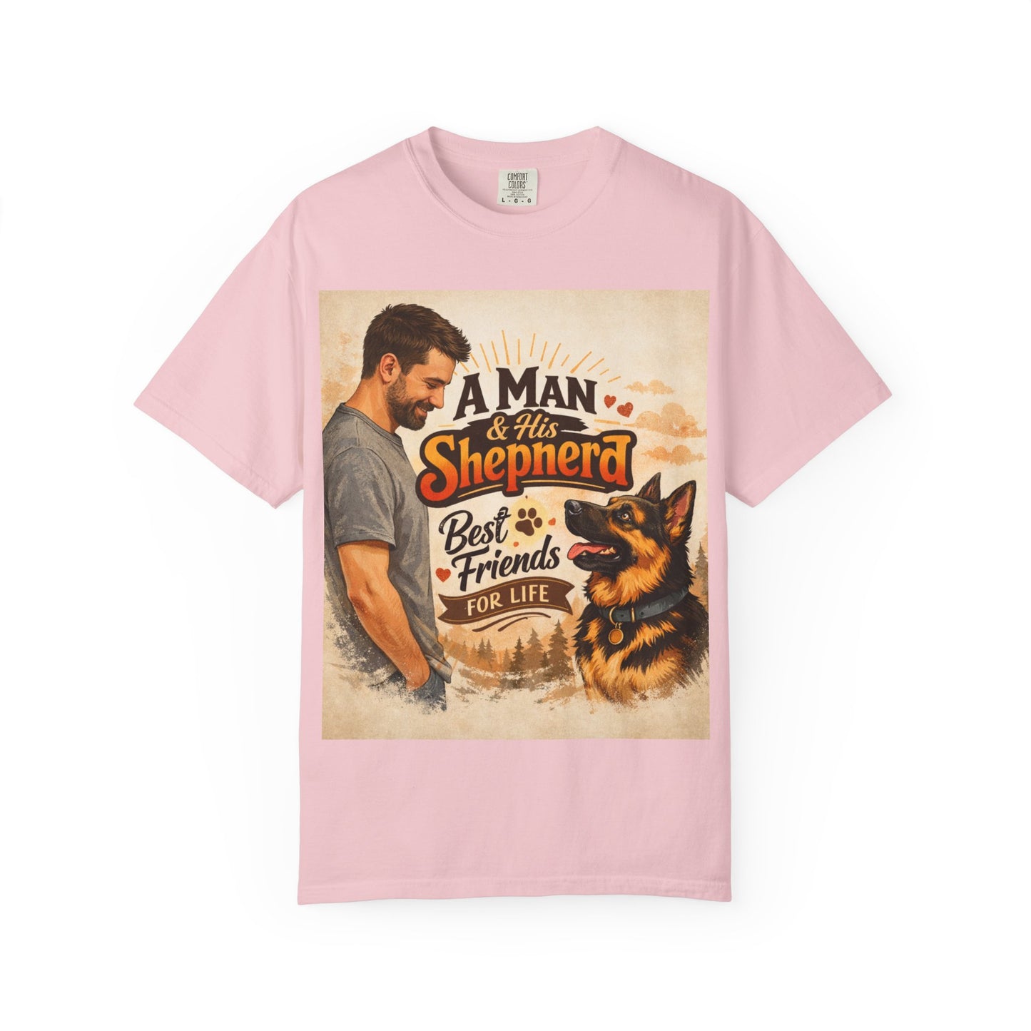 A Man & His Shepherd Best Friends for Life T‑Shirt — German Shepherd Dog Lover Tee