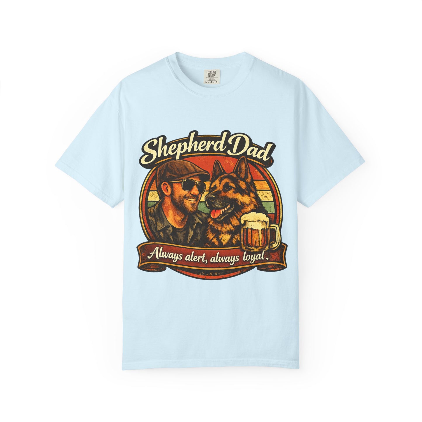 Shepherd Dad graphic T-Shirt | German Shepherd owner tee, dog lover shirt