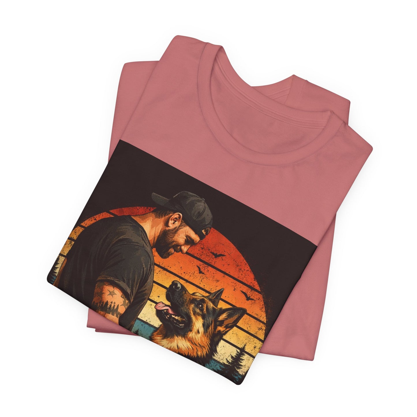 Best Dog Dad Ever Shirt | German Shepherd Dog Dad Tee | Loyal Companions Forever Friends | Bella Canvas 3001 Soft Tee