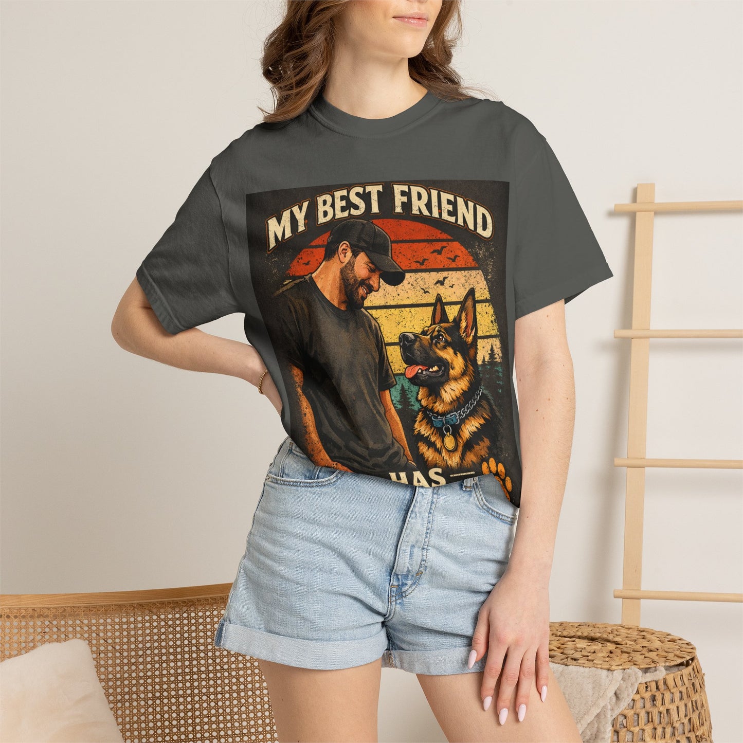 My Best Friend Has Paws T-Shirt | Dog Lover Graphic Tee