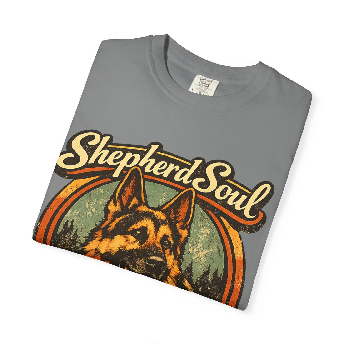 Shepherd Soul German Shepherd Portrait T-Shirt | Loyal Hearts Never Fade