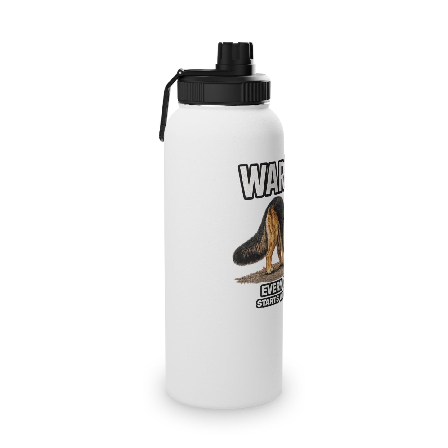Warm-Up German Shepherd Sports Water Bottle | Pickens Athletic Standards™