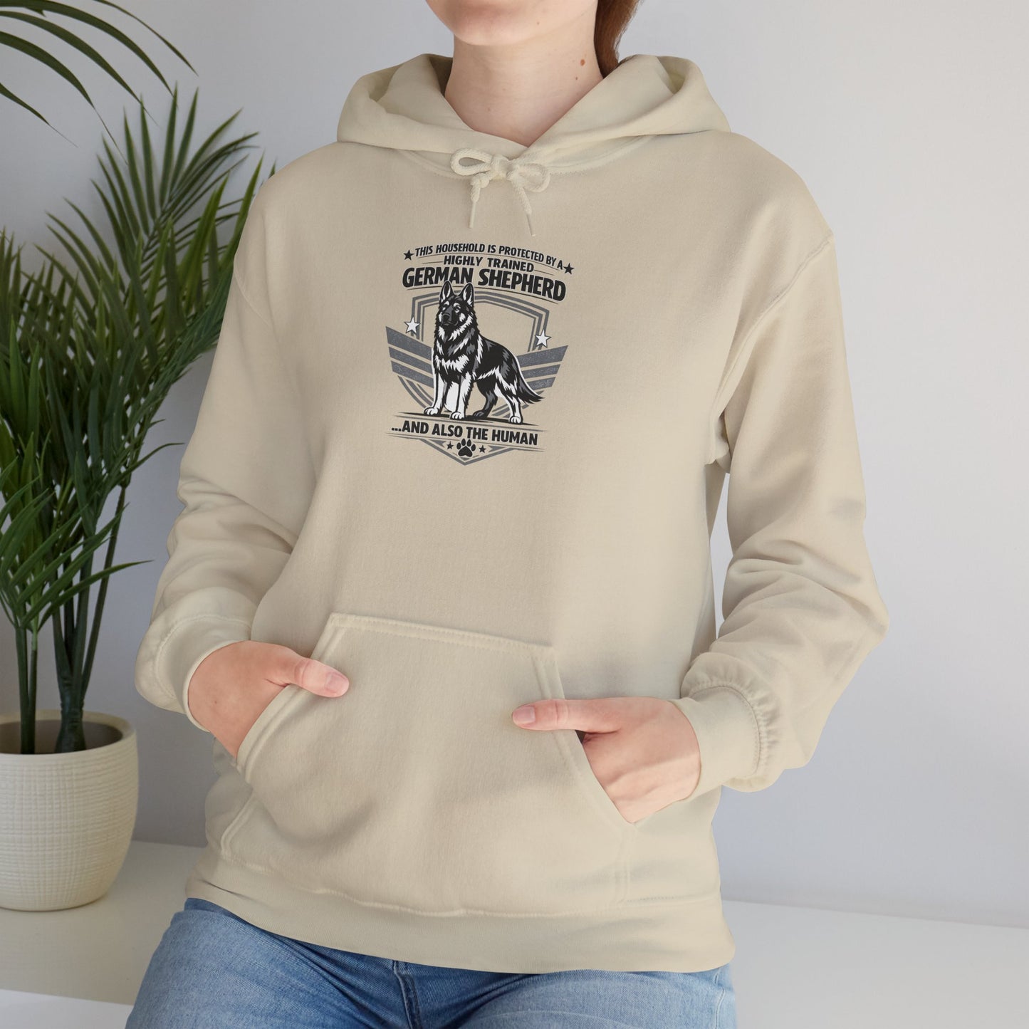 German Shepherd Hoodie – 'Loyal to the End' Vintage Dog Lover Sweatshirt