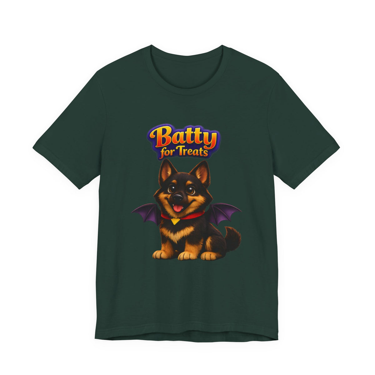 Batty for Treats German Shepherd Halloween T-Shirt