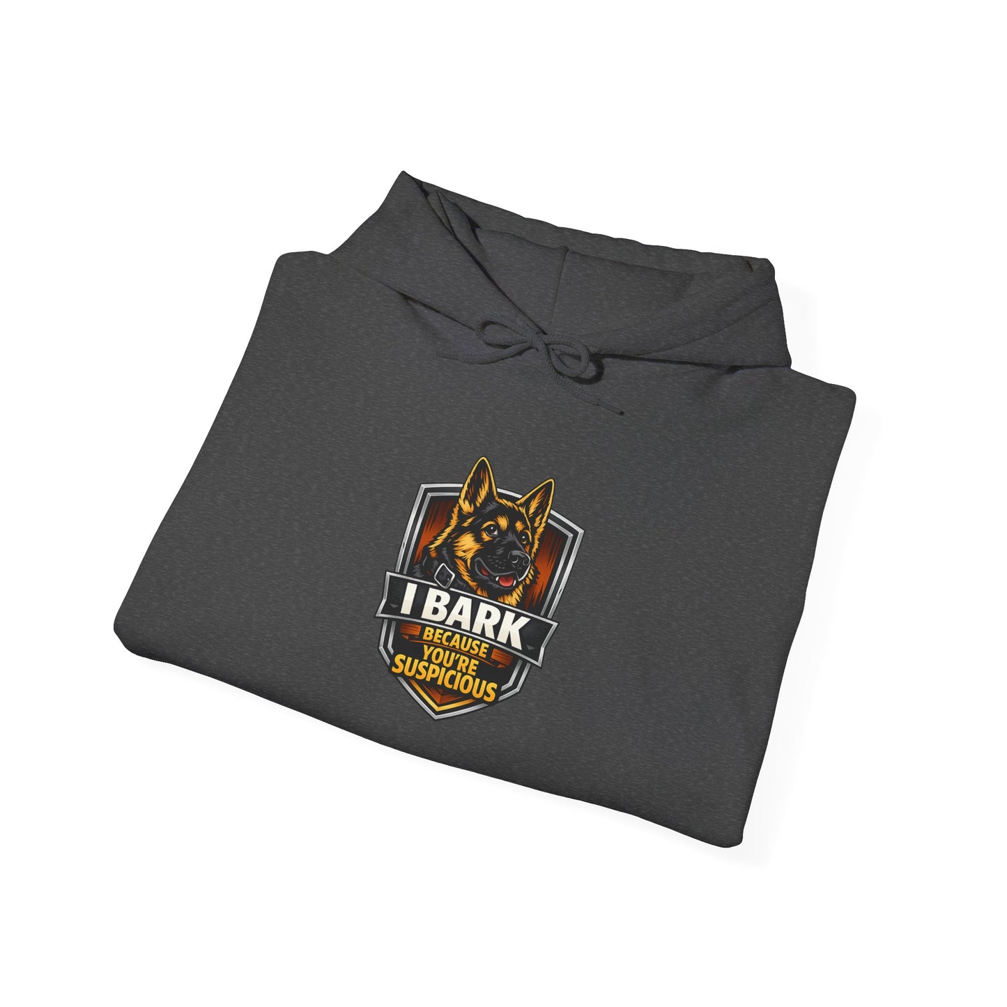 German Shepherd 'I Bark For My K9' Hoodie — Police K9 Dog Lover Sweatshirt