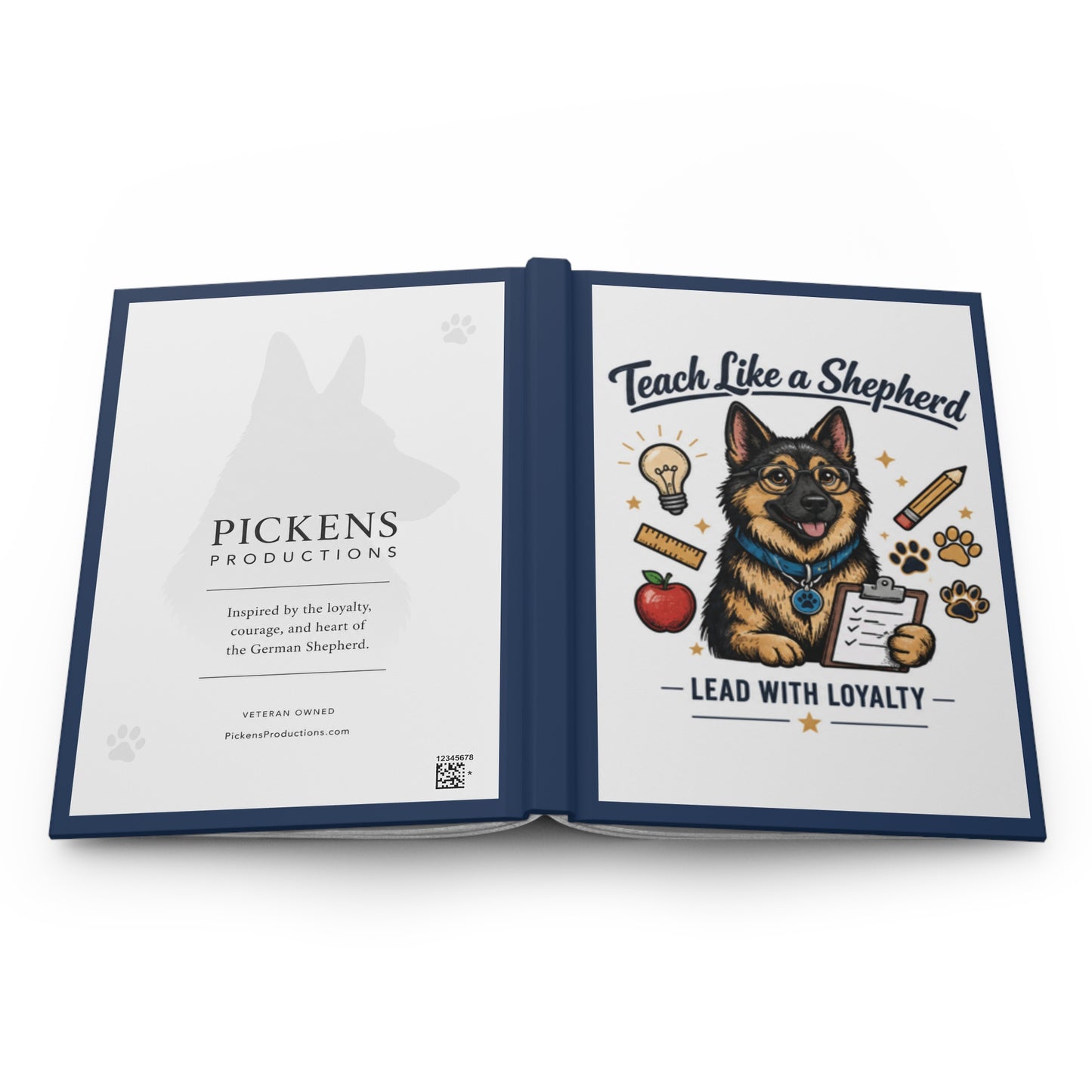 Teach Like a Shepherd | German Shepherd Teacher Hardcover Journal