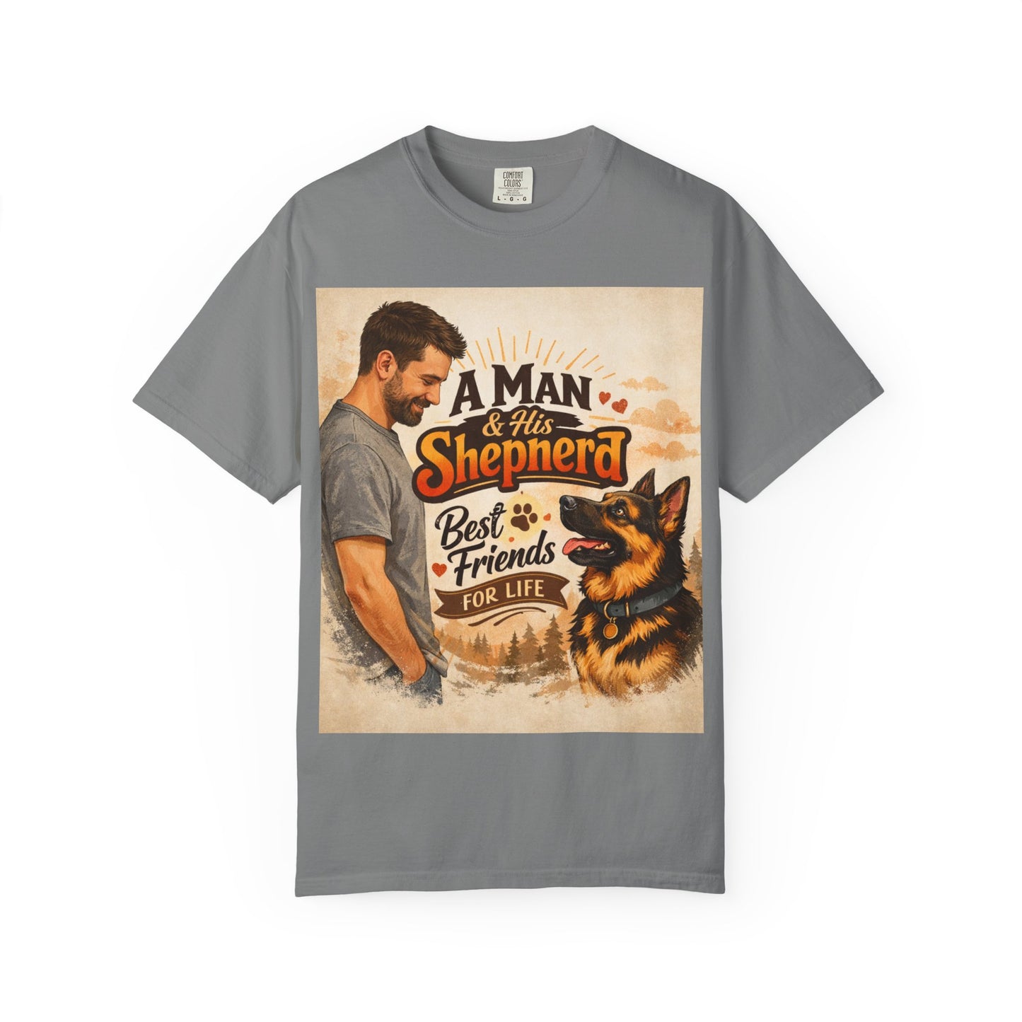A Man & His Shepherd Best Friends for Life T‑Shirt — German Shepherd Dog Lover Tee