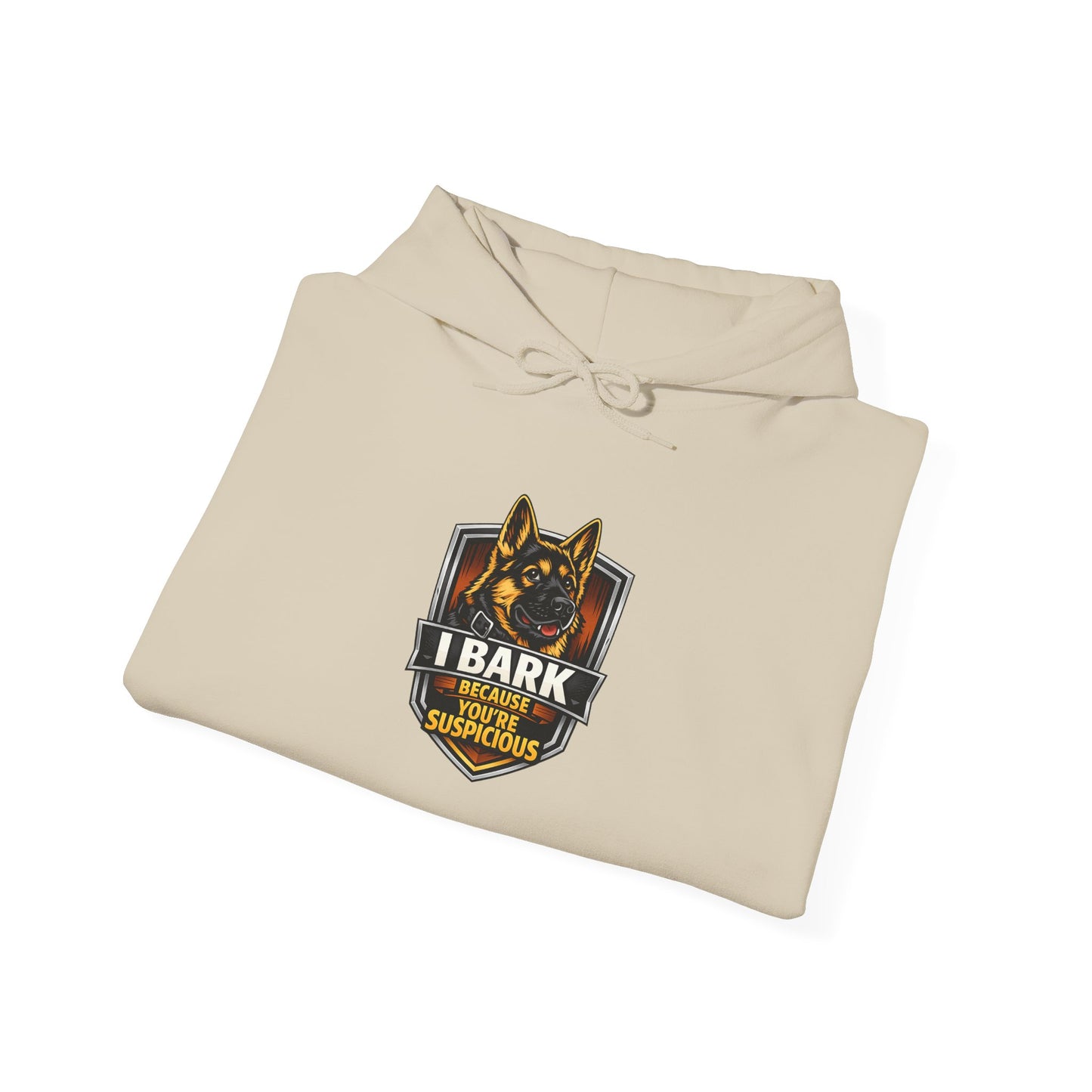 German Shepherd 'I Bark For My K9' Hoodie — Police K9 Dog Lover Sweatshirt