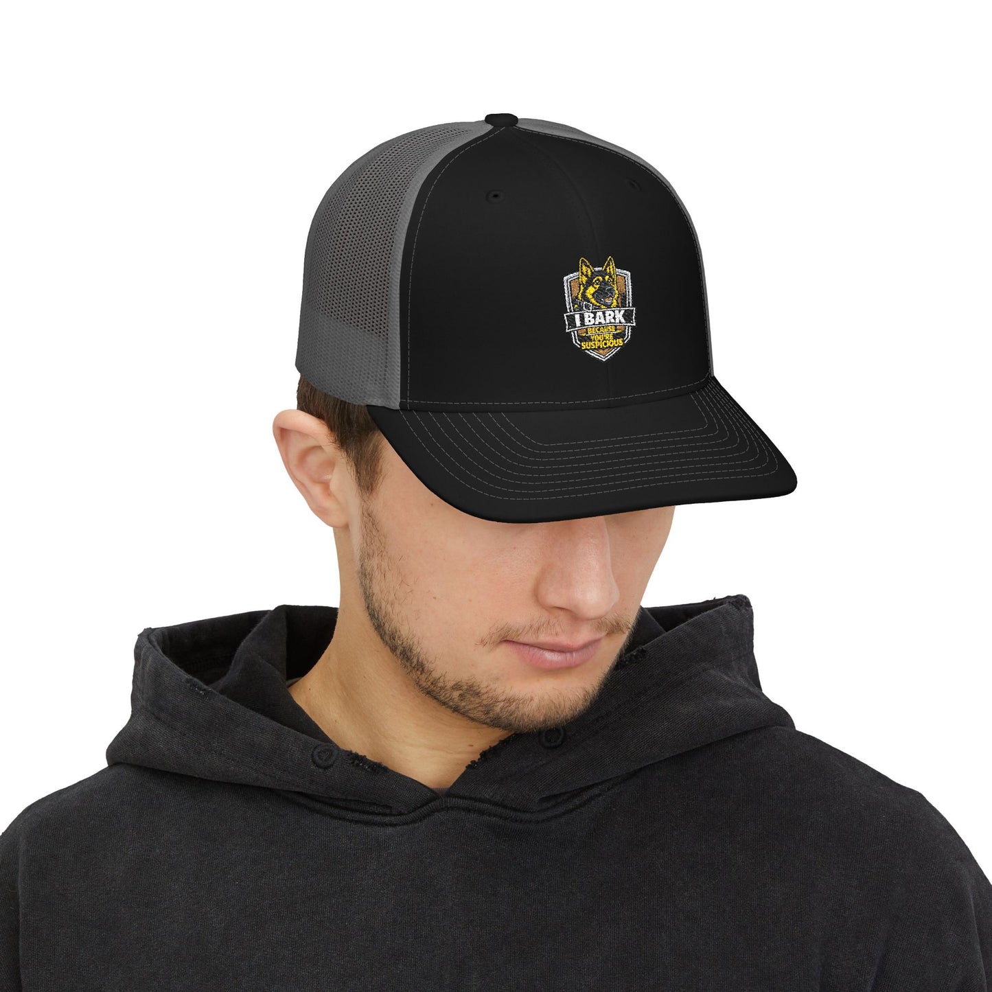 Trucker Cap – Yellow K9 Police Patch Snapback