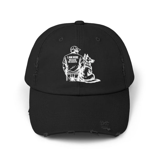 Distressed Dad & Dog Cap — Vintage Look Baseball Hat