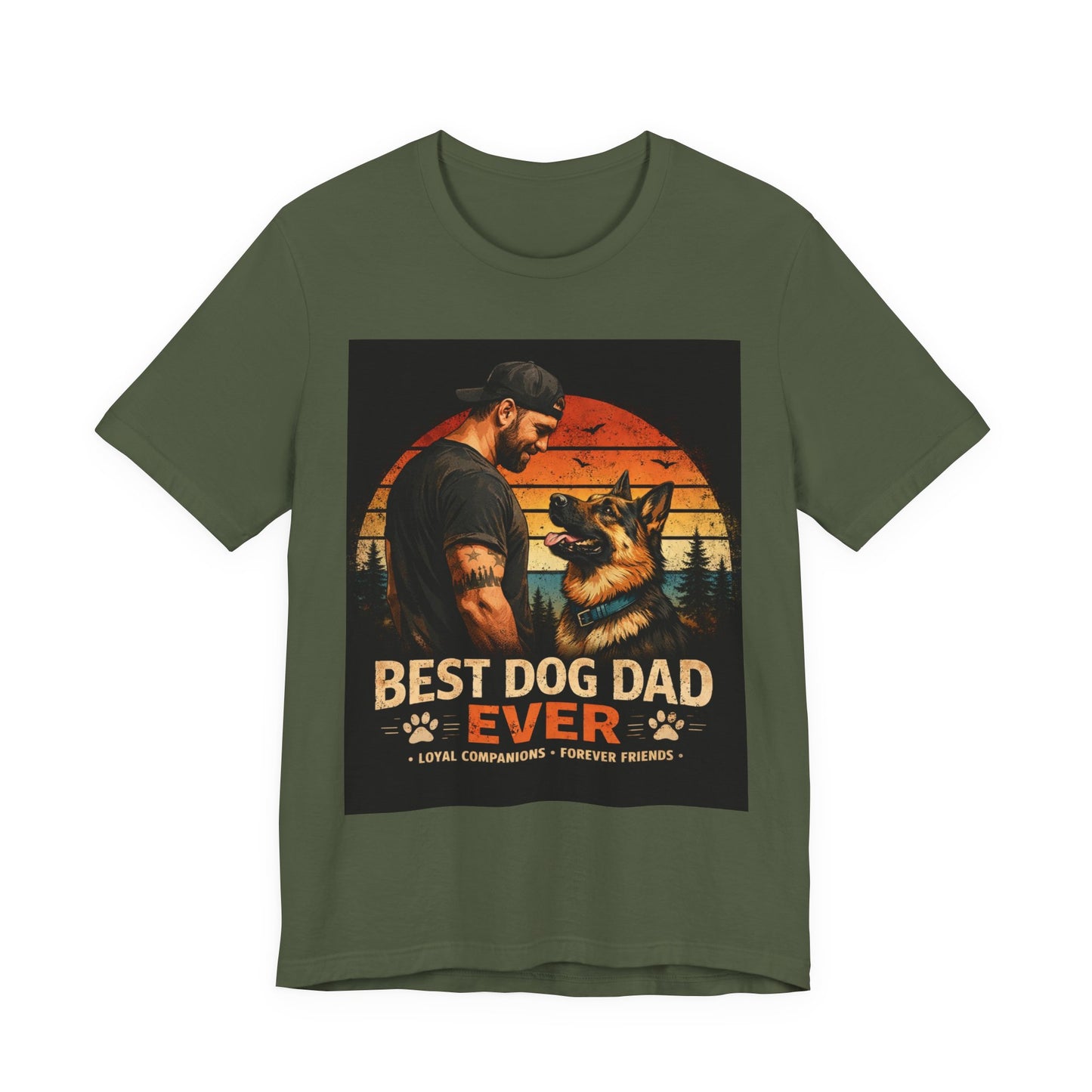 Best German Shepherd Dog Dad Ever T-Shirt | Dog Lover Gift