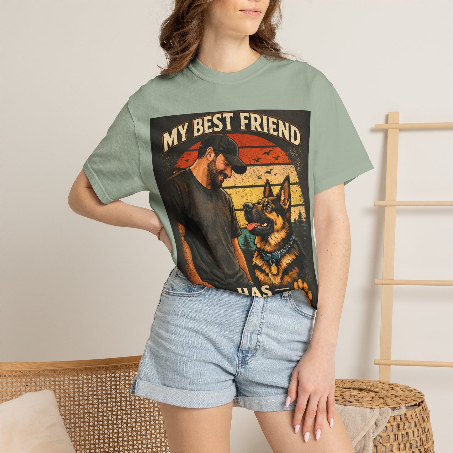 My Best Friend Has Paws T-Shirt | Dog Lover Graphic Tee