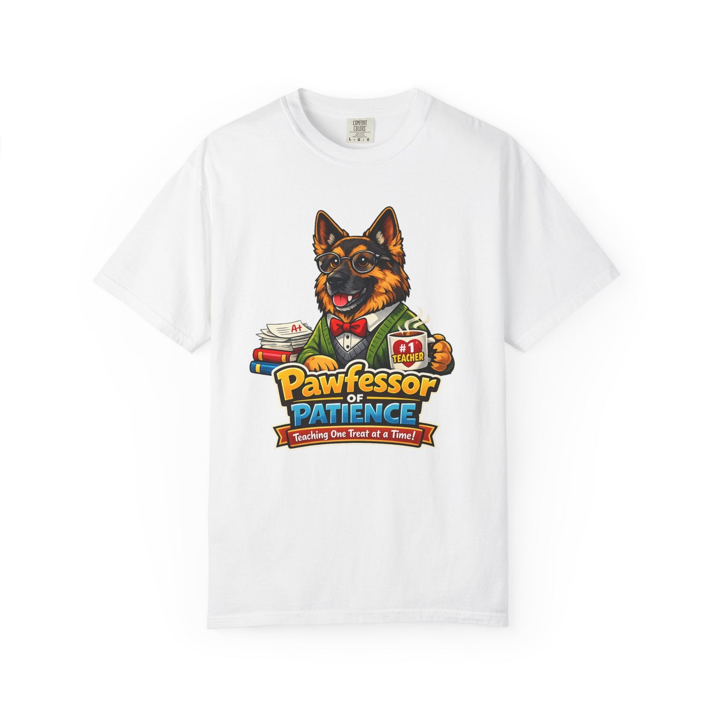 Pawfessor of Patience T-Shirt | German Shepherd Teacher Design