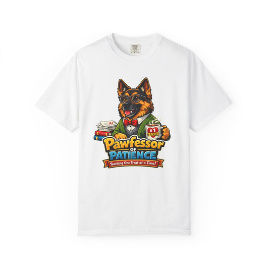 Pawfessor of Patience T-Shirt | German Shepherd Teacher Design