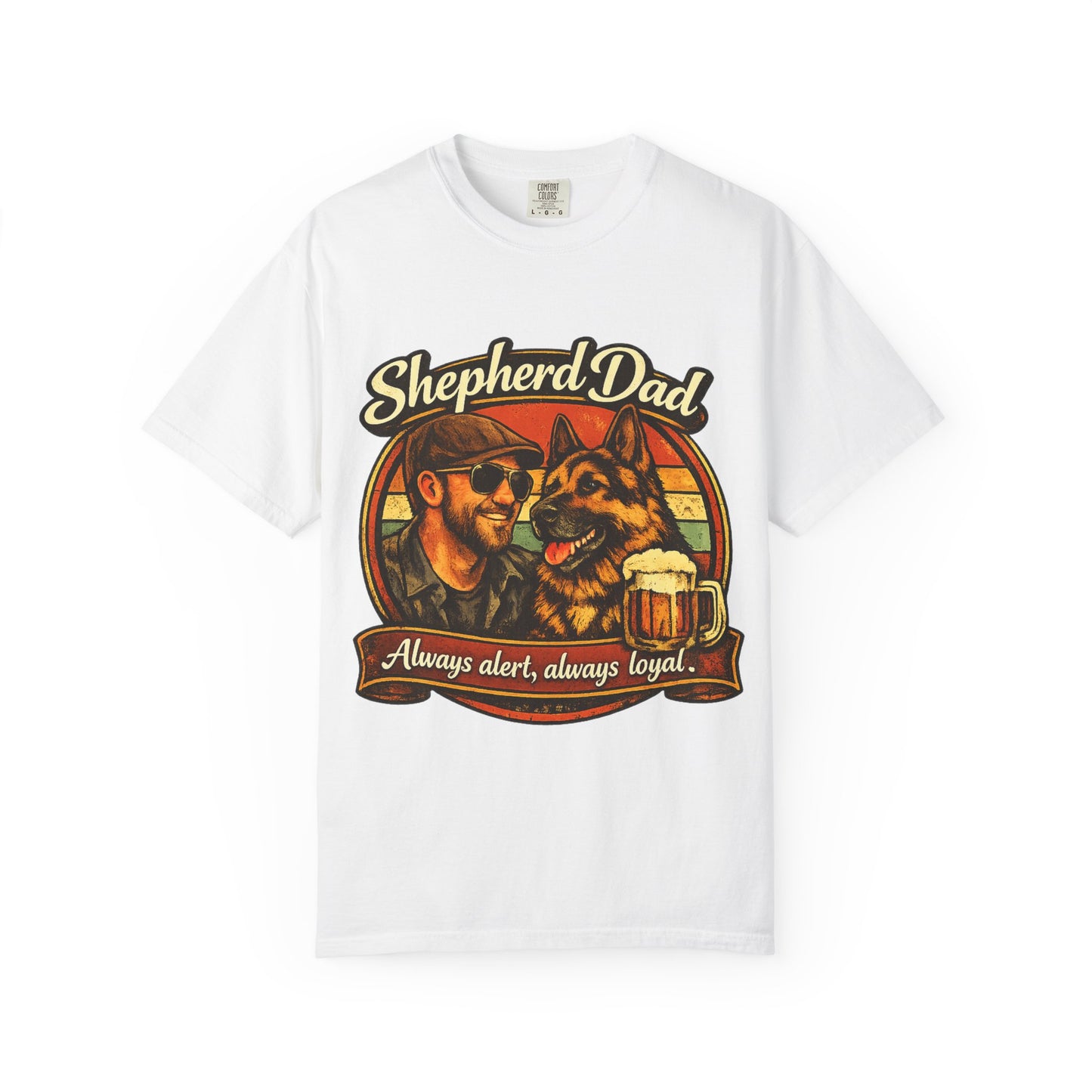 Shepherd Dad graphic T-Shirt | German Shepherd owner tee, dog lover shirt