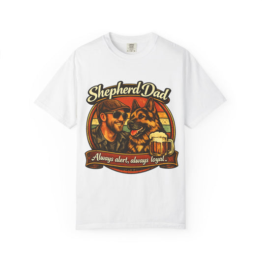 Shepherd Dad graphic T-Shirt | German Shepherd owner tee, dog lover shirt