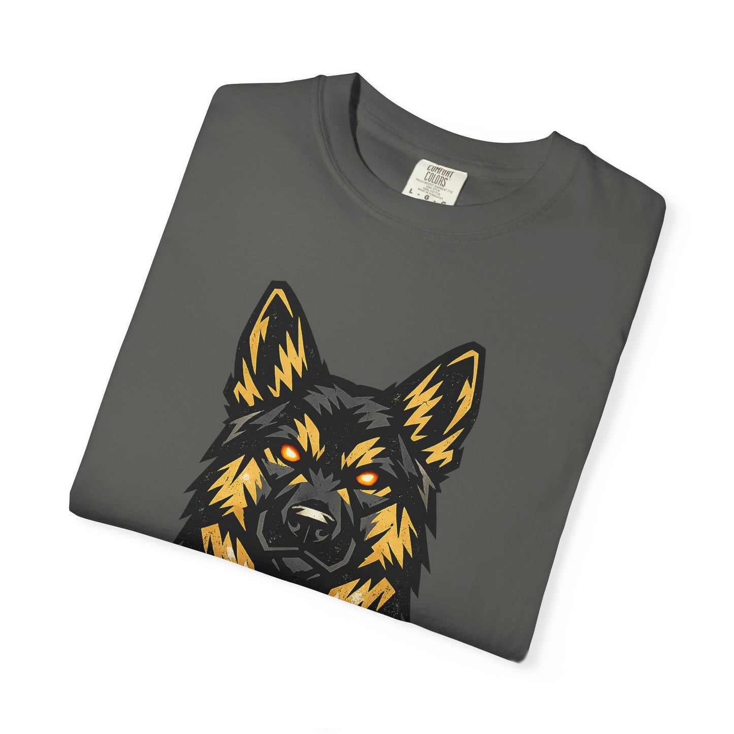 Alpha Energy German Shepherd Head T‑Shirt – Athletic Logo Dog Lover Tee | Bold Working Dog Graphic for Fitness & Streetwear | T‑Shirt