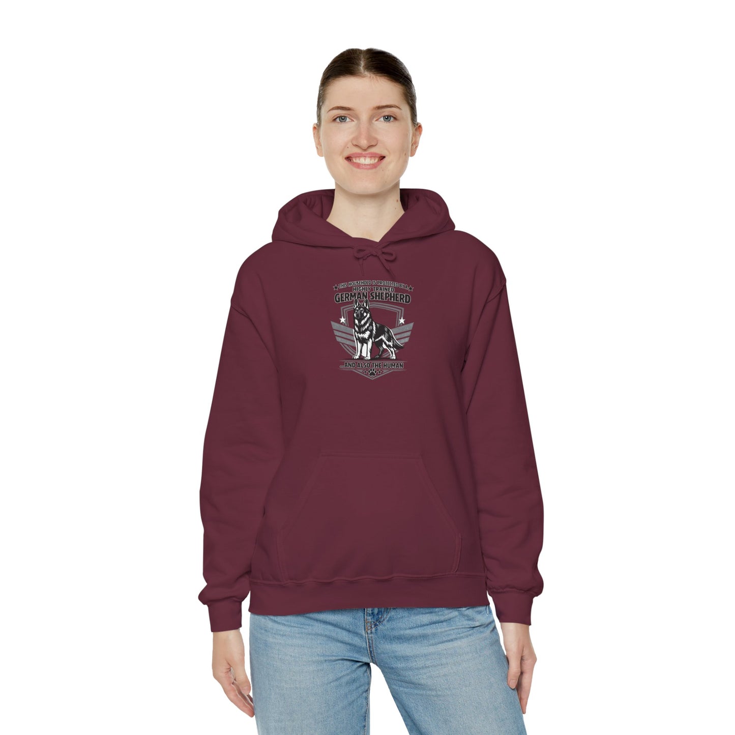 German Shepherd Hoodie – 'Loyal to the End' Vintage Dog Lover Sweatshirt