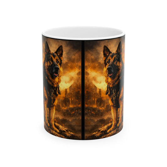 Military K9 German Shepherd Mug | Ceramic Coffee Tea Cup