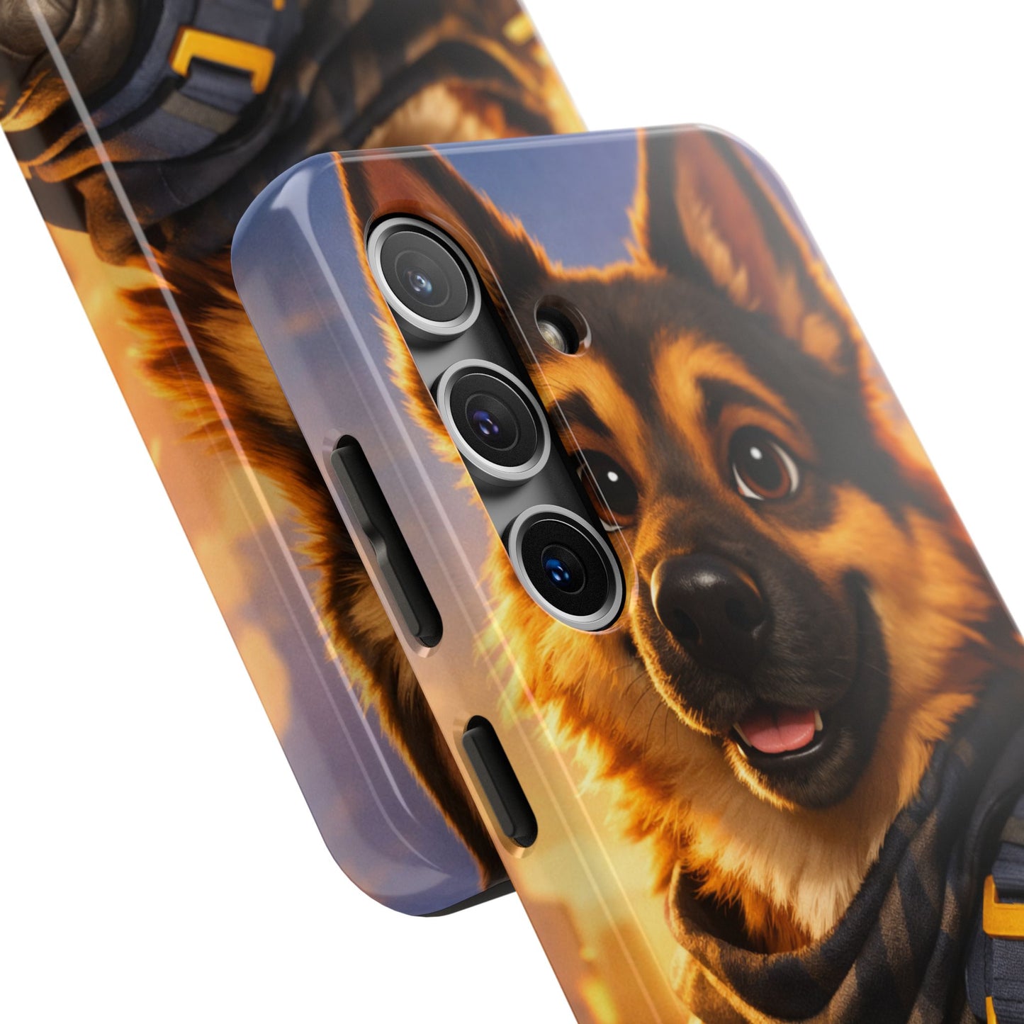 German Shepherd Tactical Hero Phone Case – Tough Protective Cover for iPhone & Samsung