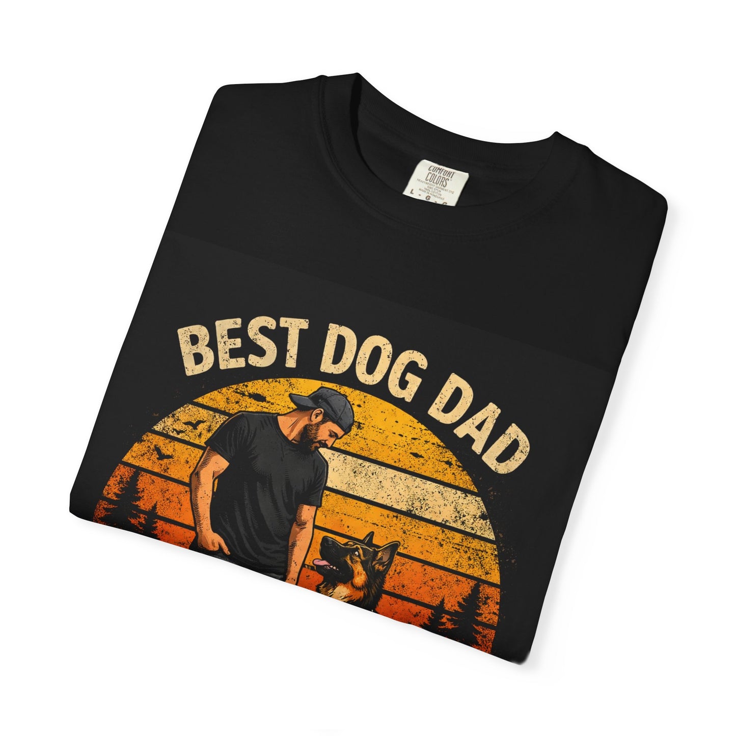 Best Dog Dad by My Side T-Shirt | Dog Lover Father Tee