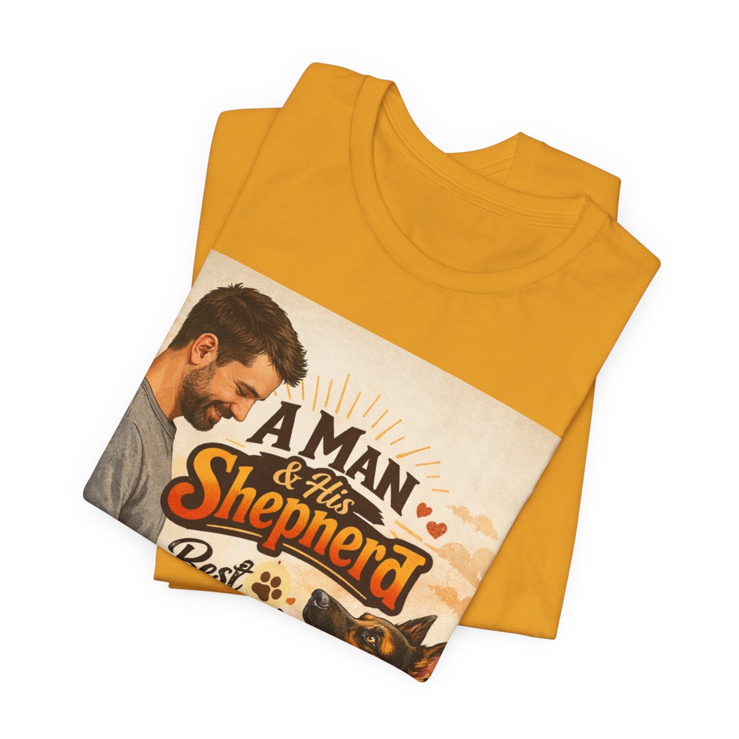 A Man & His Shepherd Best Friends For Life T‑Shirt — German Shepherd Dog Shirt