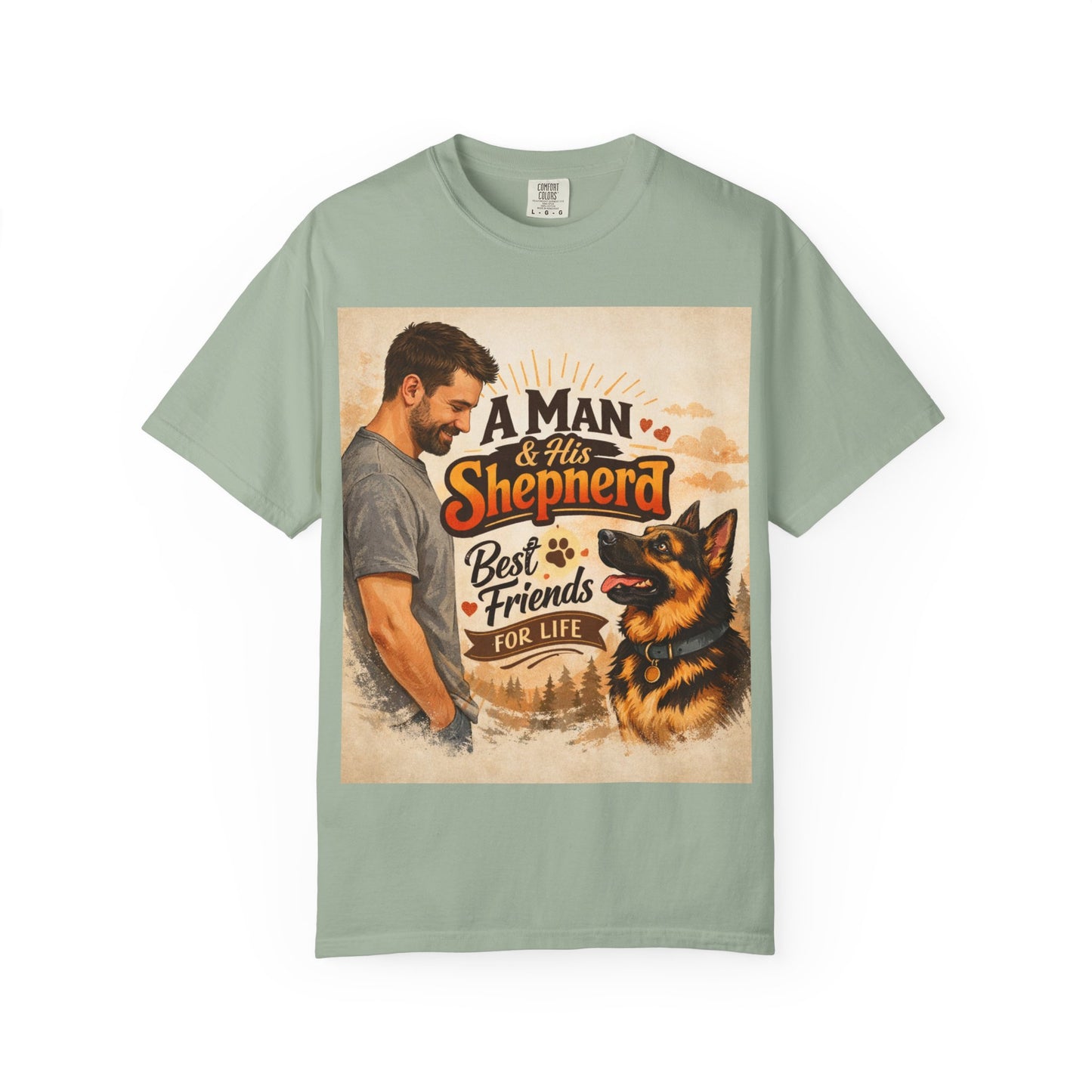 A Man & His Shepherd Best Friends for Life T‑Shirt — German Shepherd Dog Lover Tee