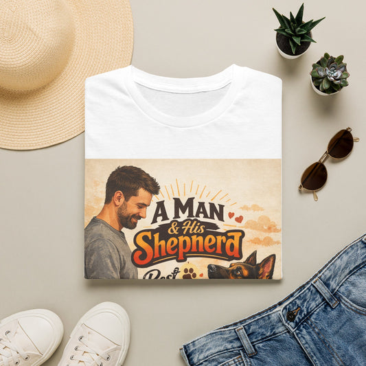 A Man & His Shepherd T-Shirt | German Shepherd Dog Lover Tee