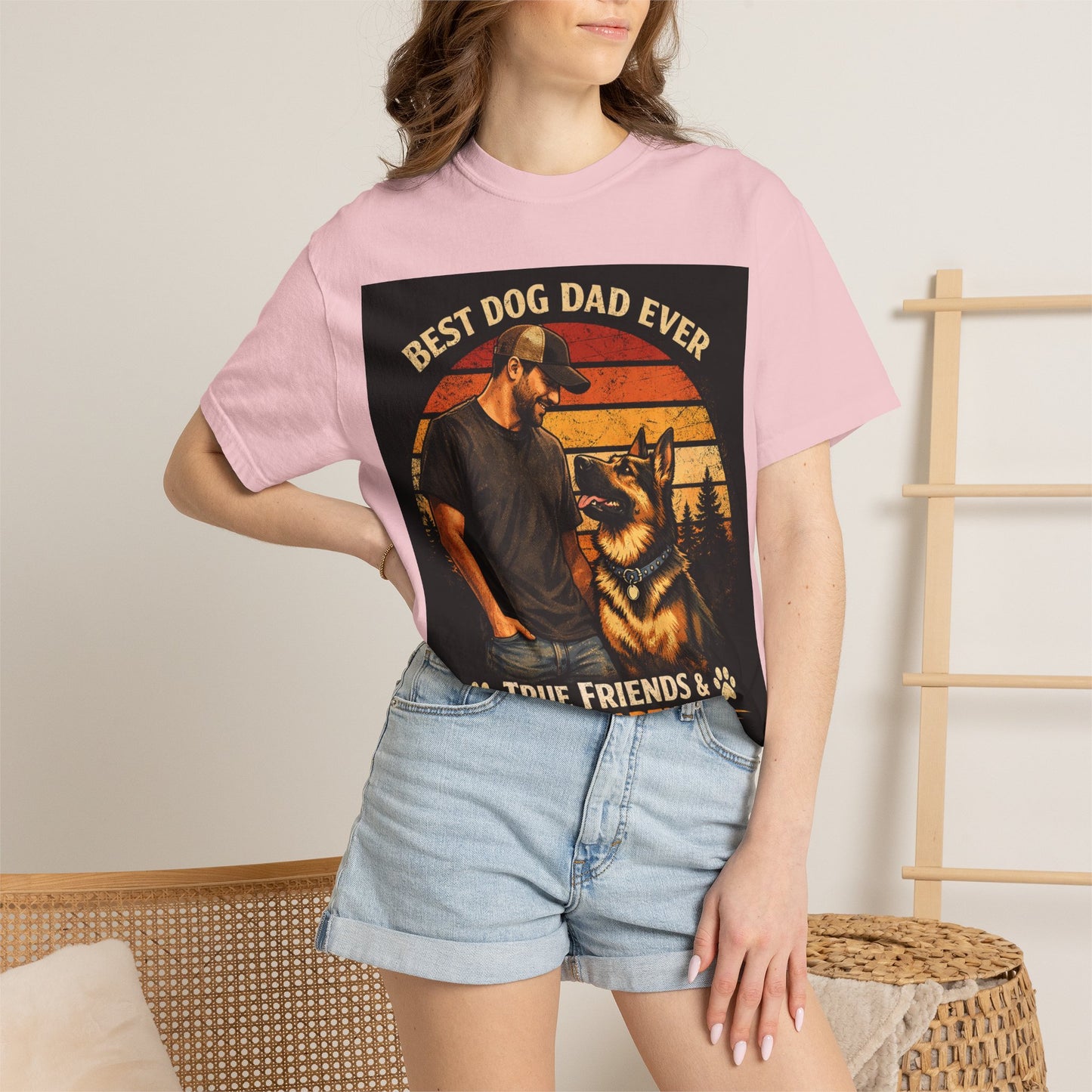 Best Dog Dad Ever T-shirt | True Friends & Loyal Partners graphic tee