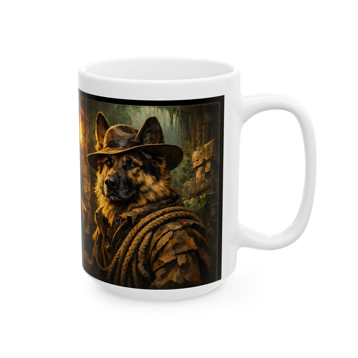 Shepherd Jones with Torch Mug | Indy Shepherd Ceramic Coffee Mug