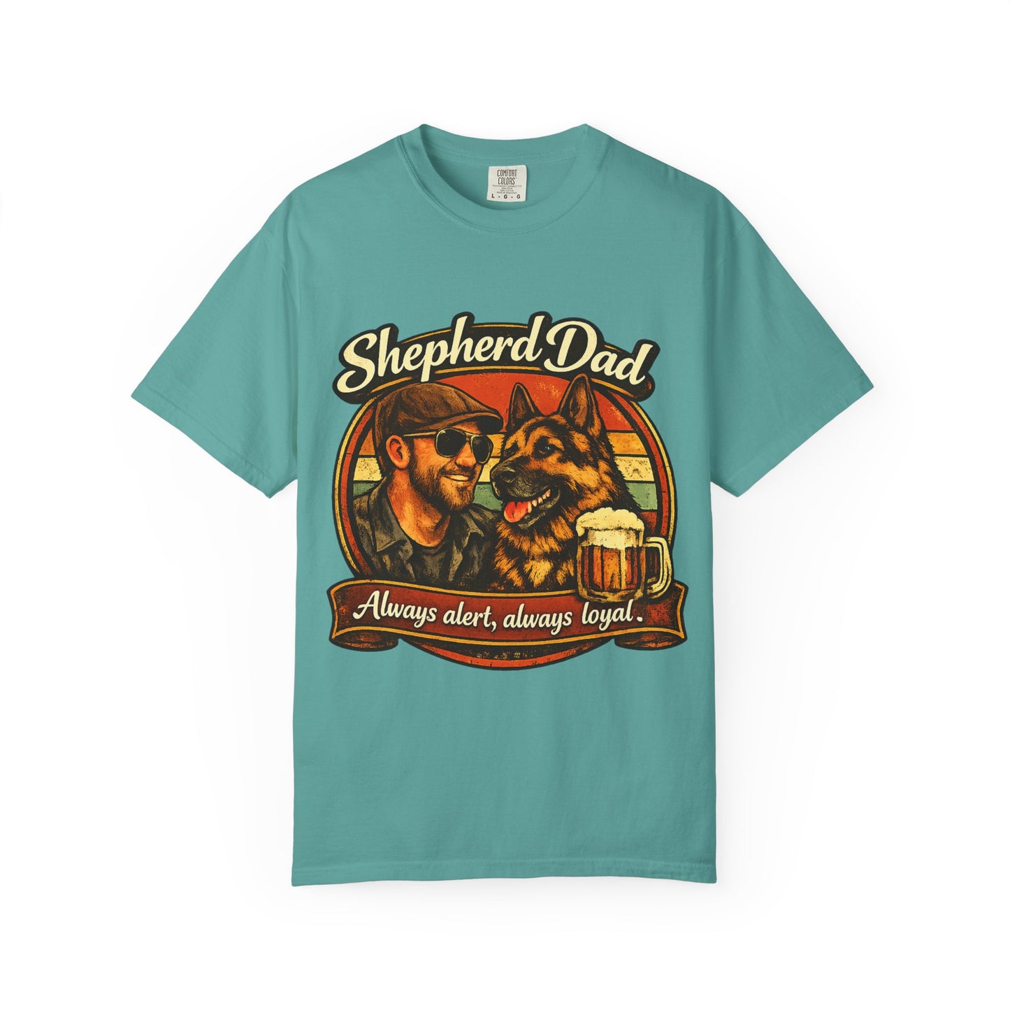 Shepherd Dad graphic T-Shirt | German Shepherd owner tee, dog lover shirt
