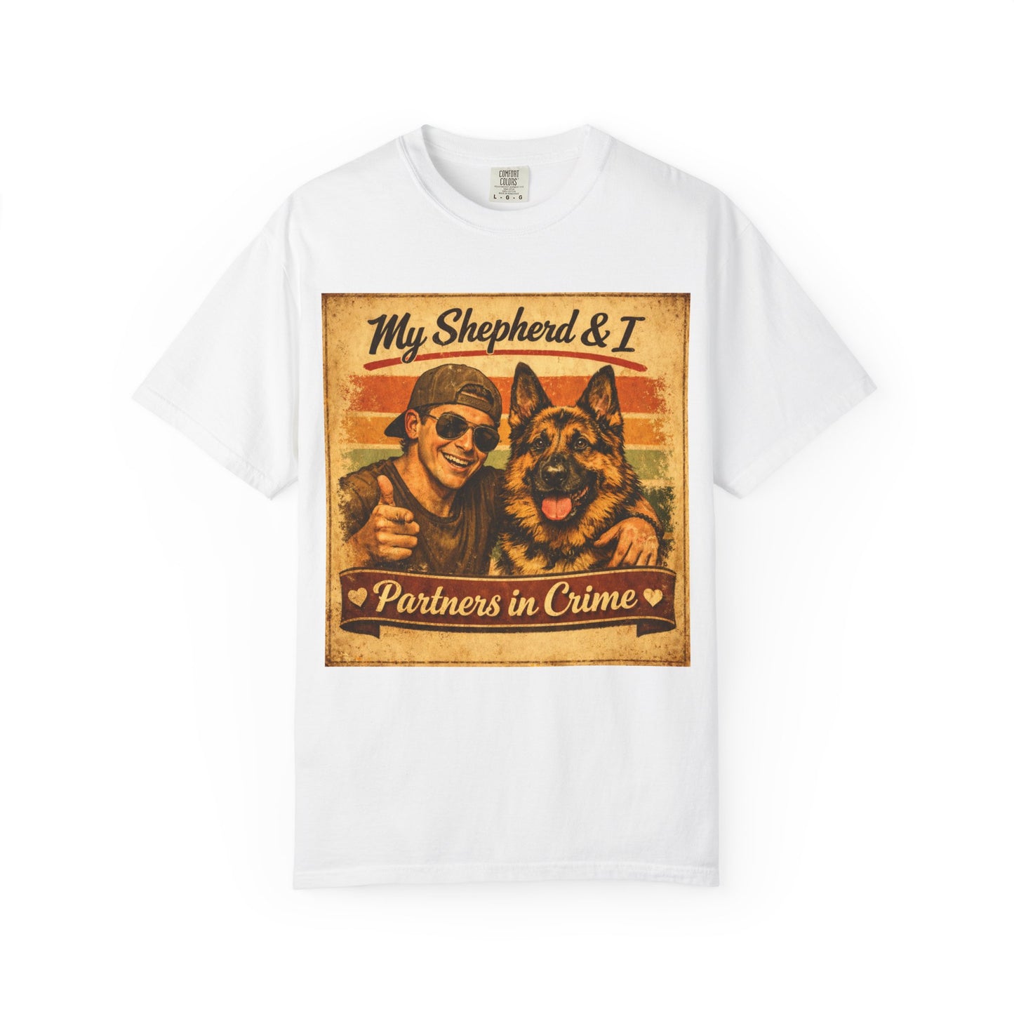 My Shepherd & I Partners in Crime T-Shirt | German Shepherd Dog Tee