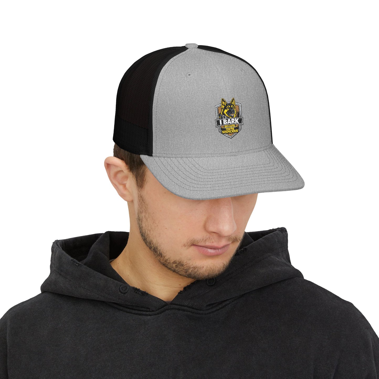 Trucker Cap – Yellow K9 Police Patch Snapback