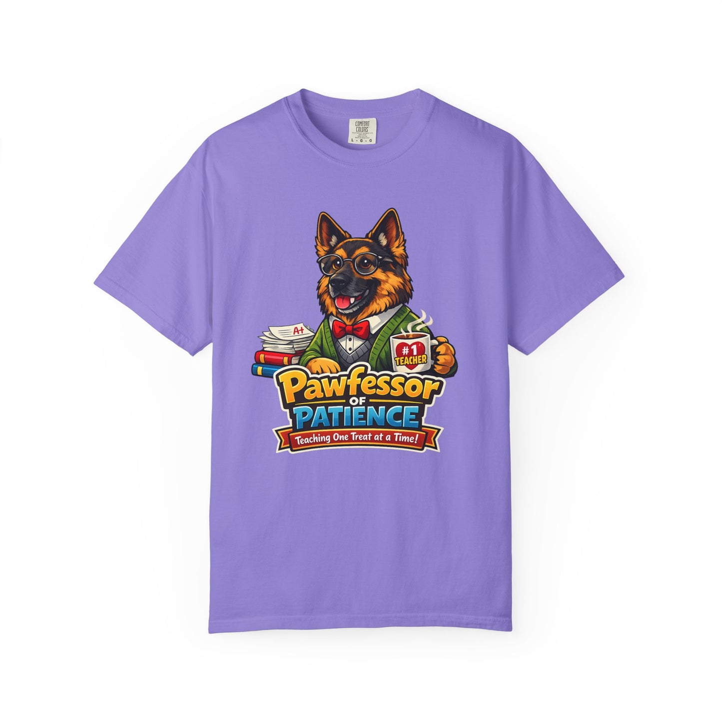 Pawfessor of Patience T-Shirt | German Shepherd Teacher Design