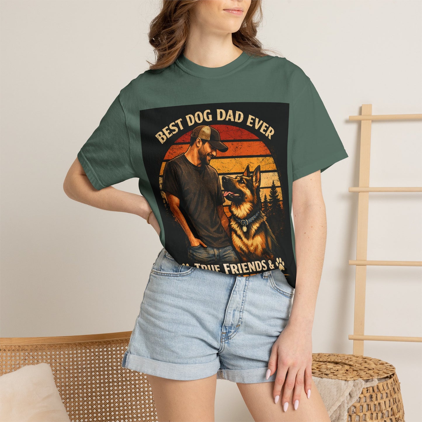 Best Dog Dad Ever T-shirt | True Friends & Loyal Partners graphic tee