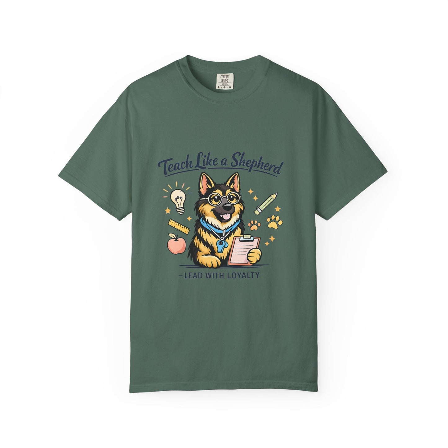 Teacher Life German Shepherd T‑Shirt – Funny Back to School Dog Lover Tee | Classroom Educator Gift | Bella Canvas 3001