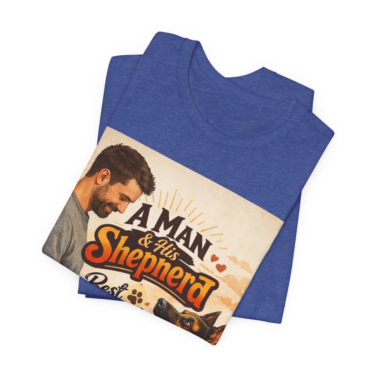 A Man & His Shepherd Best Friends For Life T‑Shirt — German Shepherd Dog Shirt