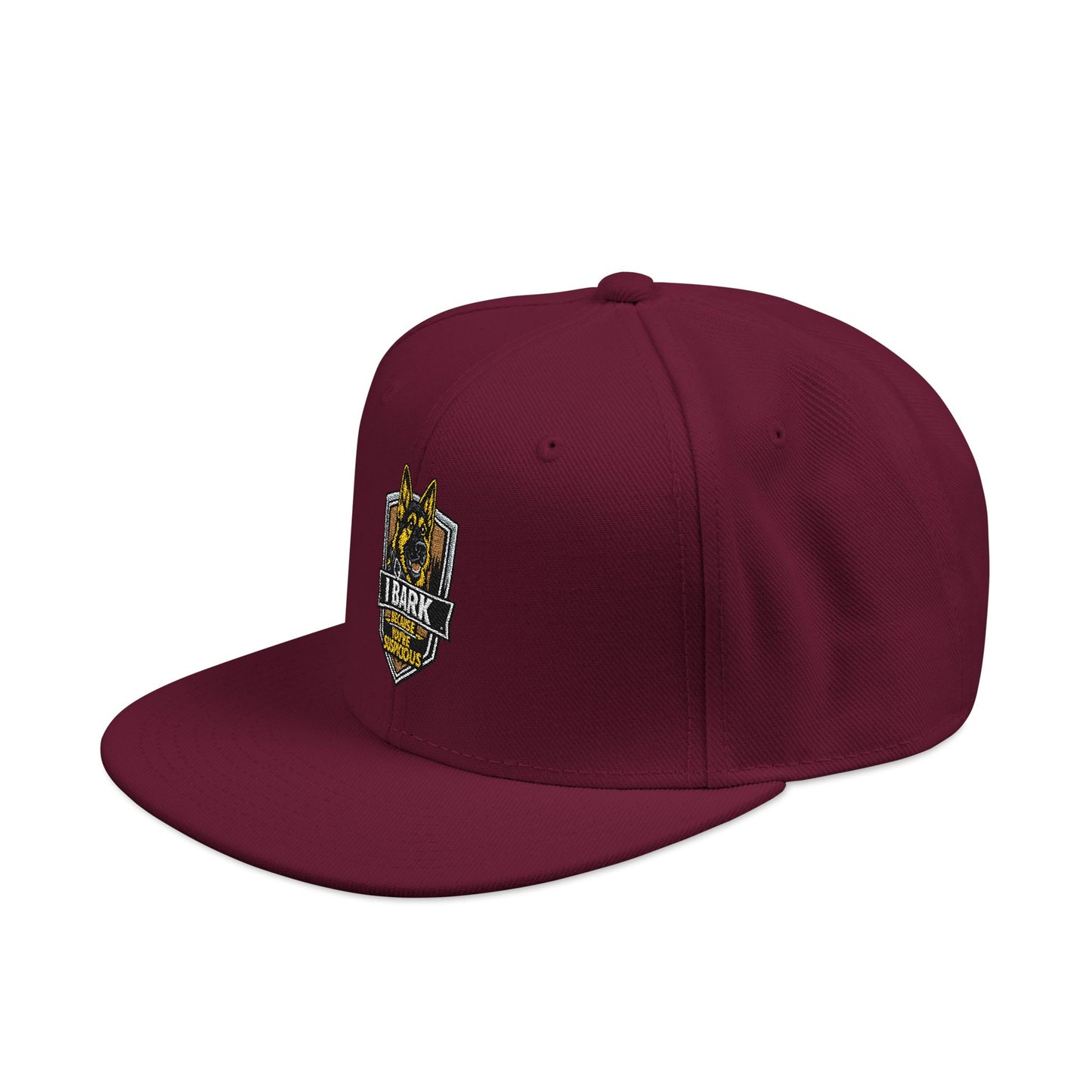 Embroidered Crown Skull Snapback Hat — Streetwear Baseball Cap with Gold Accent