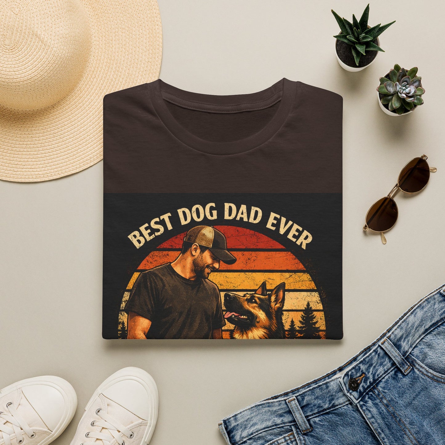 Best Dog Dad Ever T-Shirt | Dog Dad Shirt, German Shepherd Tee