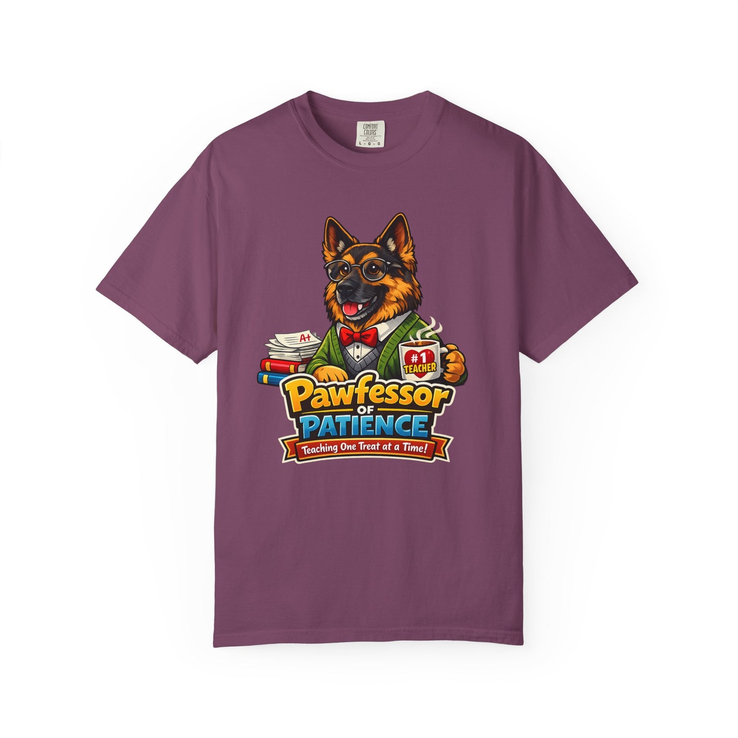 Pawfessor of Patience T-Shirt | German Shepherd Teacher Design