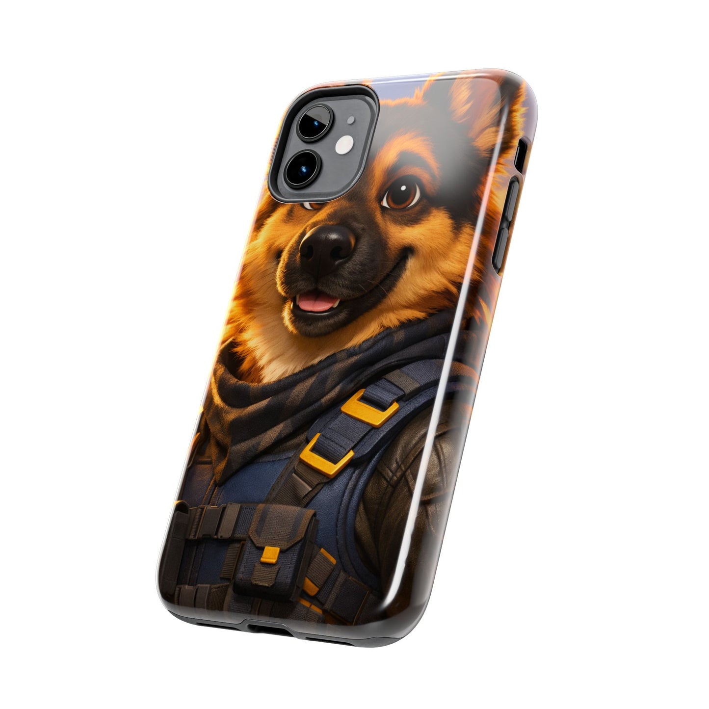 German Shepherd Tactical Hero Phone Case – Tough Protective Cover for iPhone & Samsung