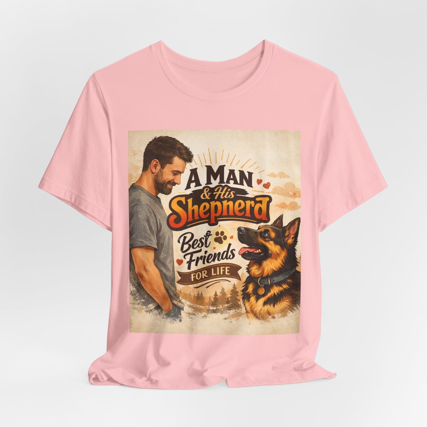 A Man & His Shepherd Best Friends For Life T‑Shirt — German Shepherd Dog Shirt