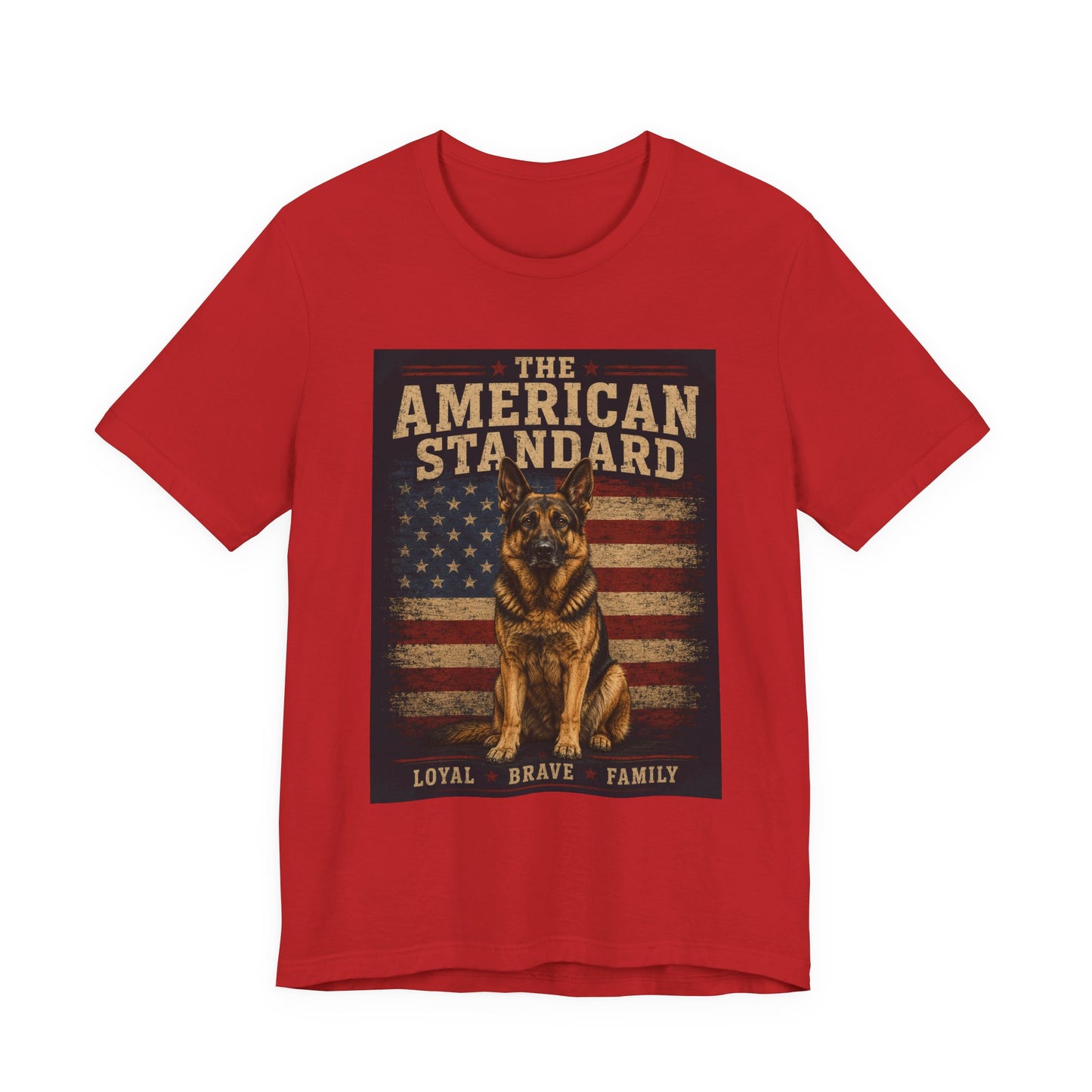 The American Standard German Shepherd Patriotic T-Shirt