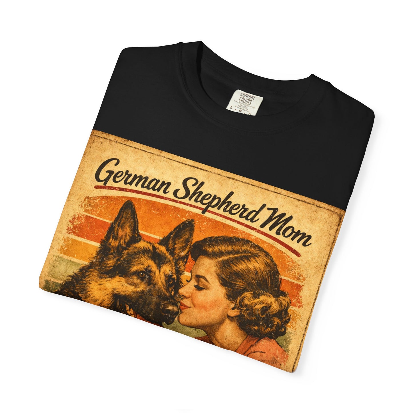 German Shepherd Mom Love & Fur Ever T-shirt | Vintage Dog Mom Tee