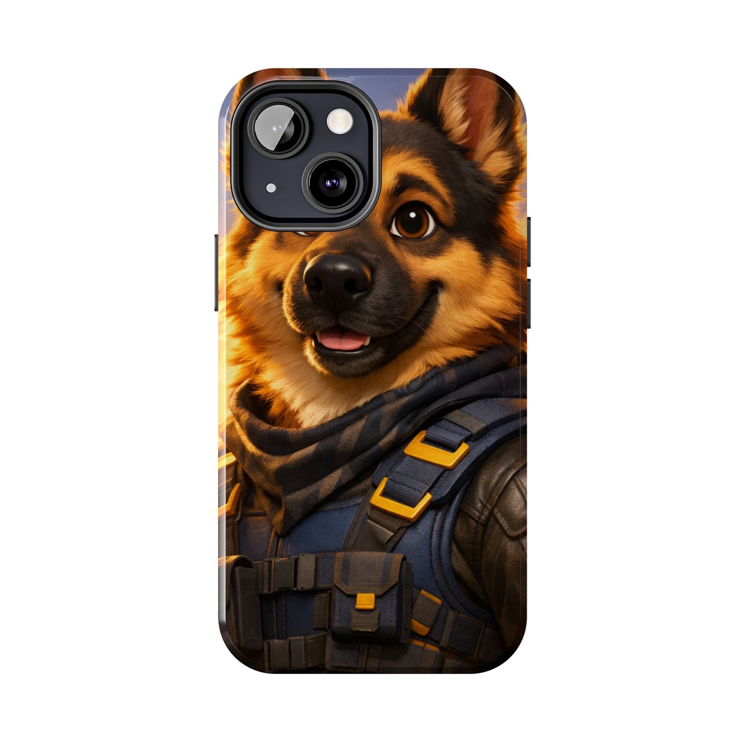 German Shepherd Tactical Hero Phone Case – Tough Protective Cover for iPhone & Samsung