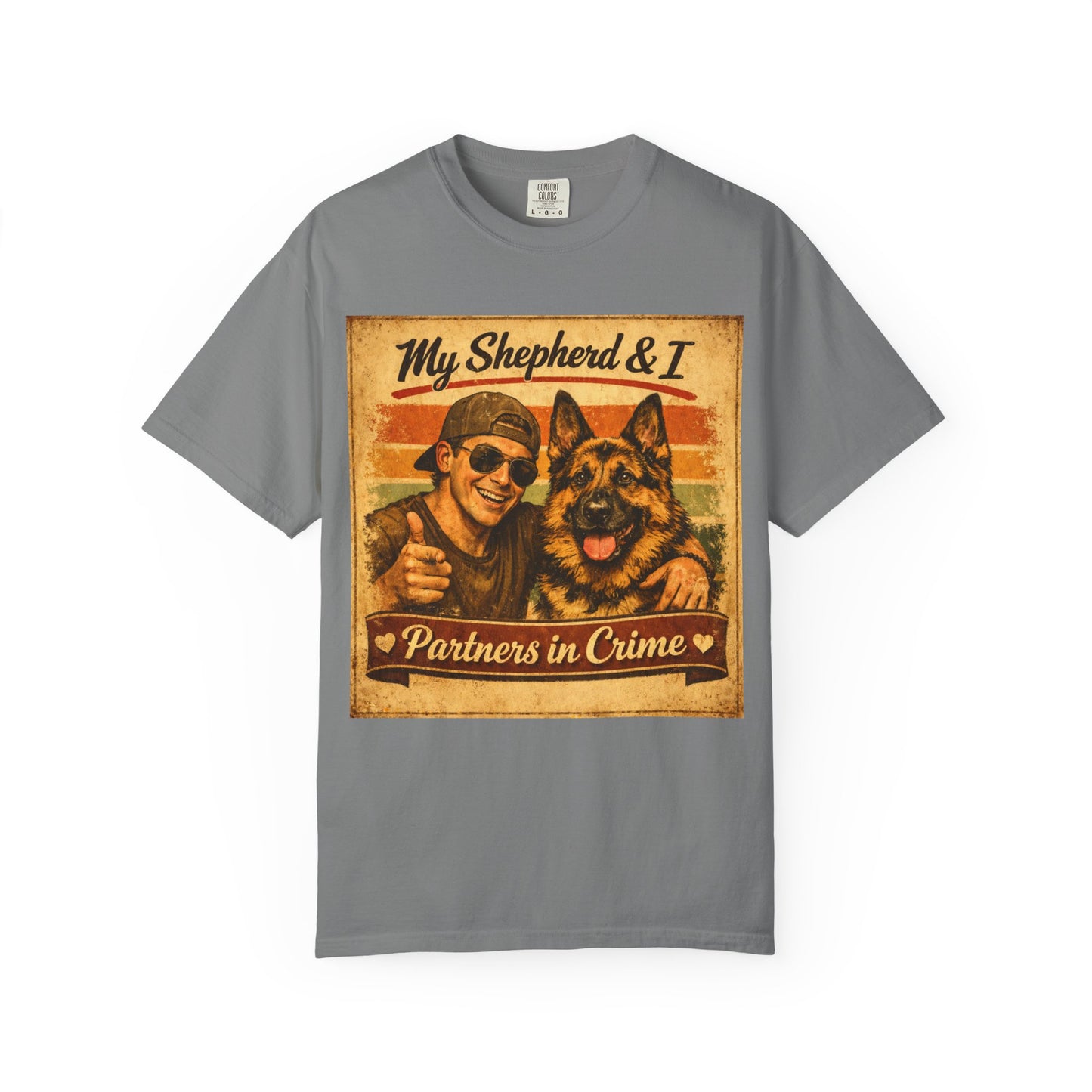 My Shepherd & I Partners in Crime T-Shirt | German Shepherd Dog Tee